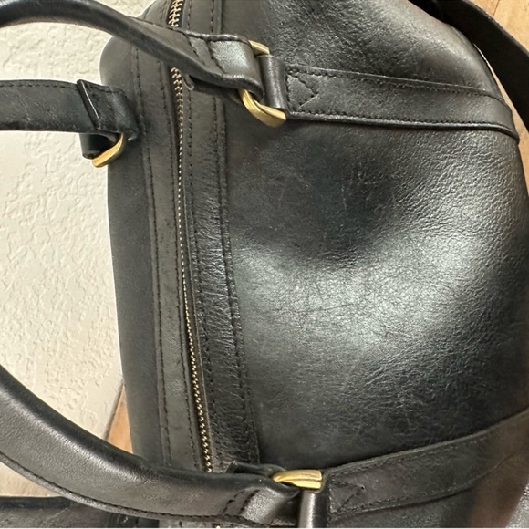 Madewell The Glasgow Satchel Black Leather Bag - Picture 8 of 16